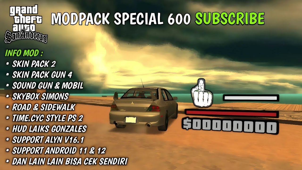 MODPACK SPECIAL 600 SUBSCRIBER || SUPPORT ANDROID & PC