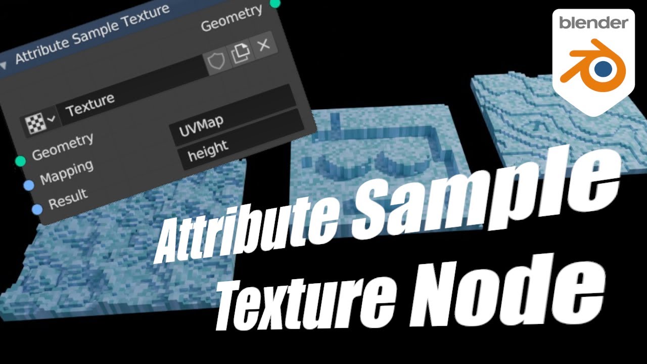 Using the Attribute Sample Texture Node