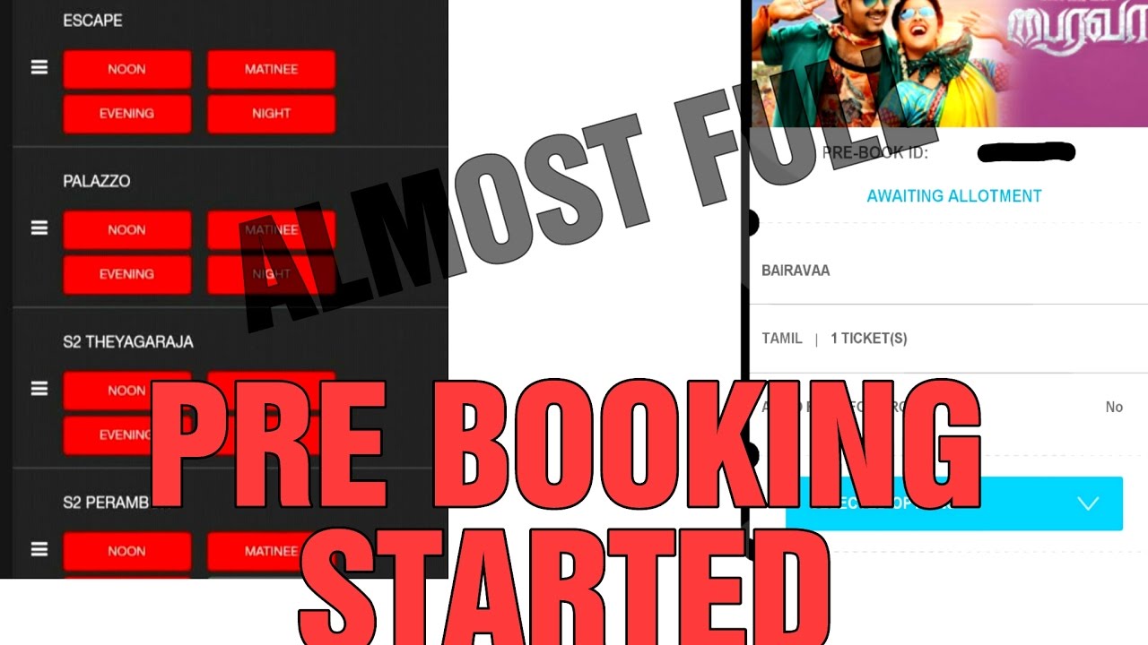 Bairavaa Movie Pre-Booking - Sathyam Cinemas | Tickets Almost Sold | Links in the Description