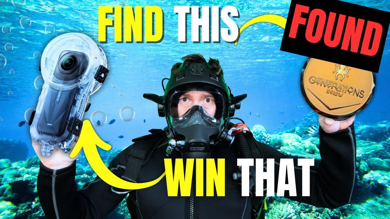 Insta360 X5 Camera Underwater Treasure Hunt - Find This Coin in St  Croix