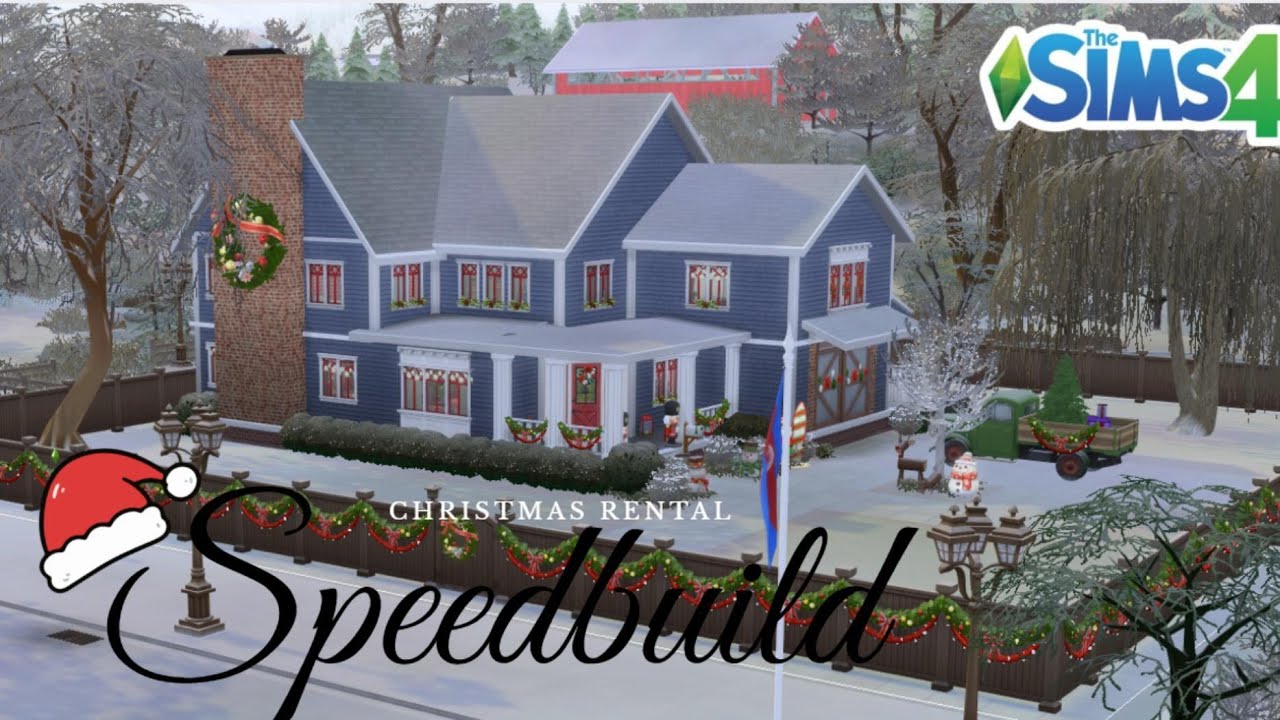 Christmas Vacation Rental 🧑‍🎄 ||Speedbuild ||The Sims 4 {No Commentary]