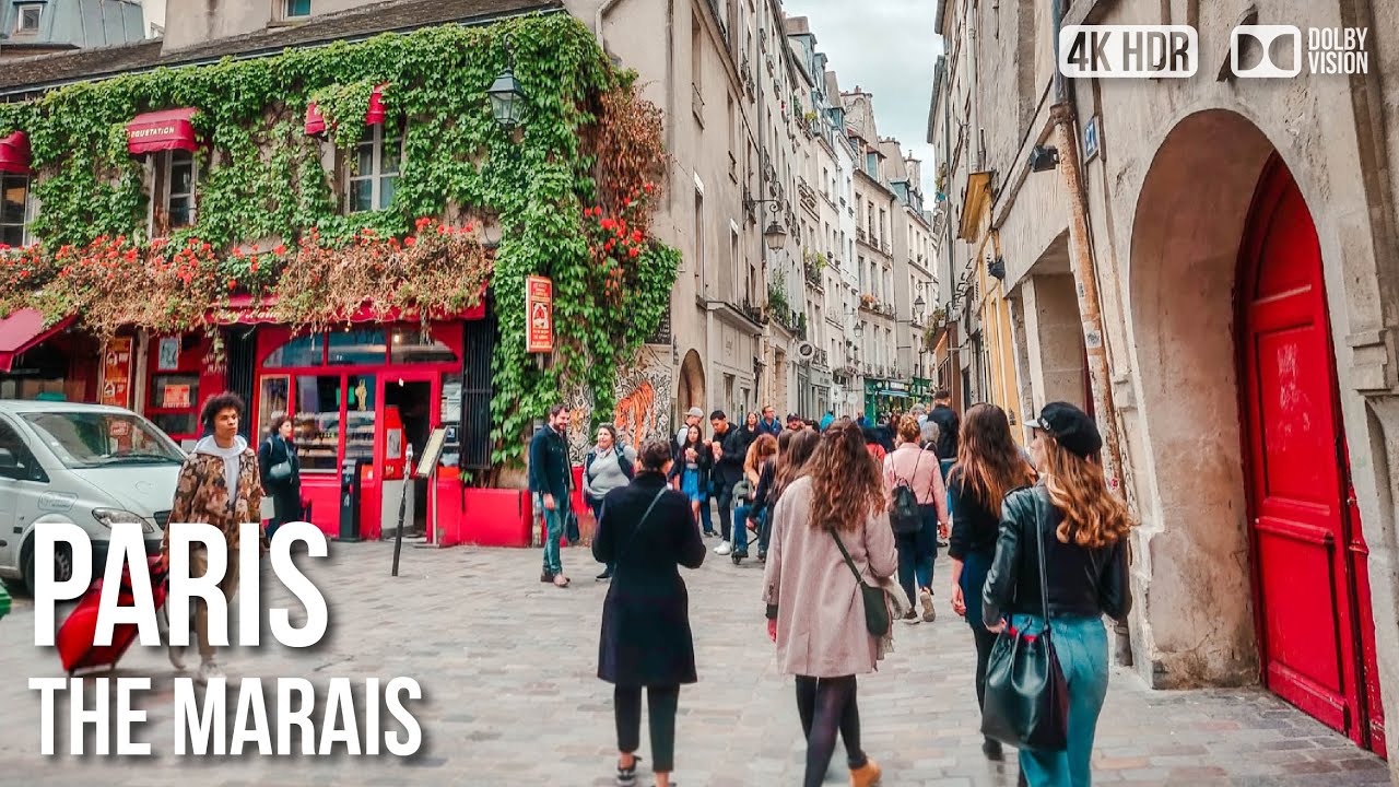 Paris's 4th Arrondissement: The Marais Neighborhood - 🇫🇷 France [4K HDR] Walking Tour