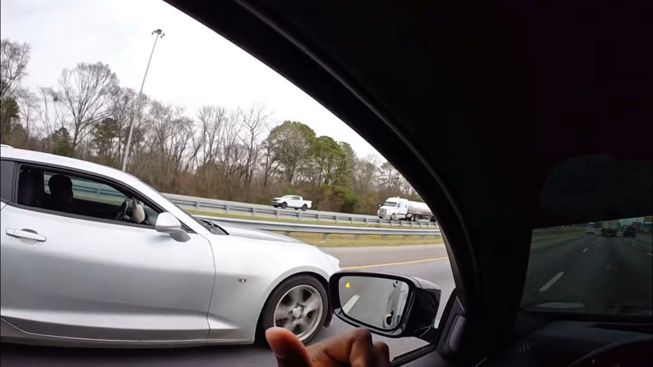 POV M550I DESTROYS V6 CAMARO