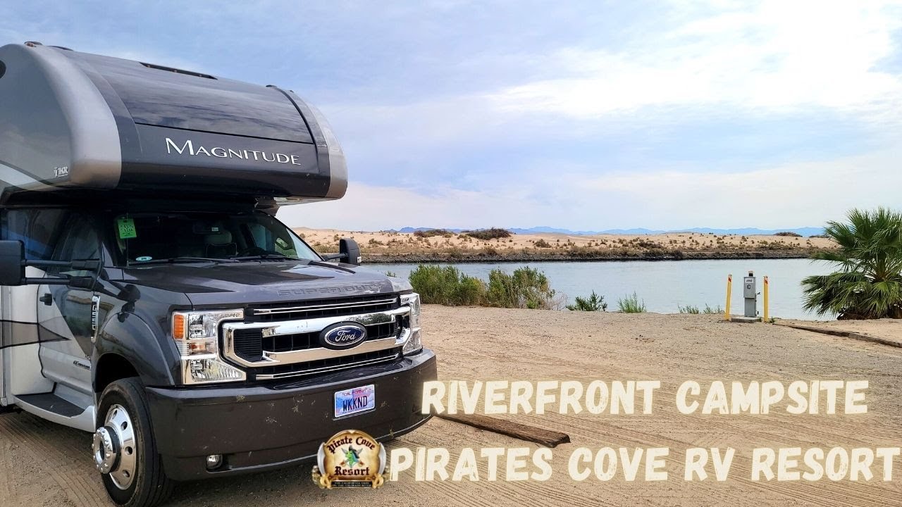 PIRATE COVE RV Resort: River Front RV Camping & Park Tour #rvcamping #riverfront #waterfront