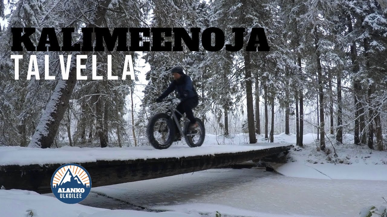 Maastopyöräily Oulussa, maastopyöräreitit: Kalimeenoja talvella