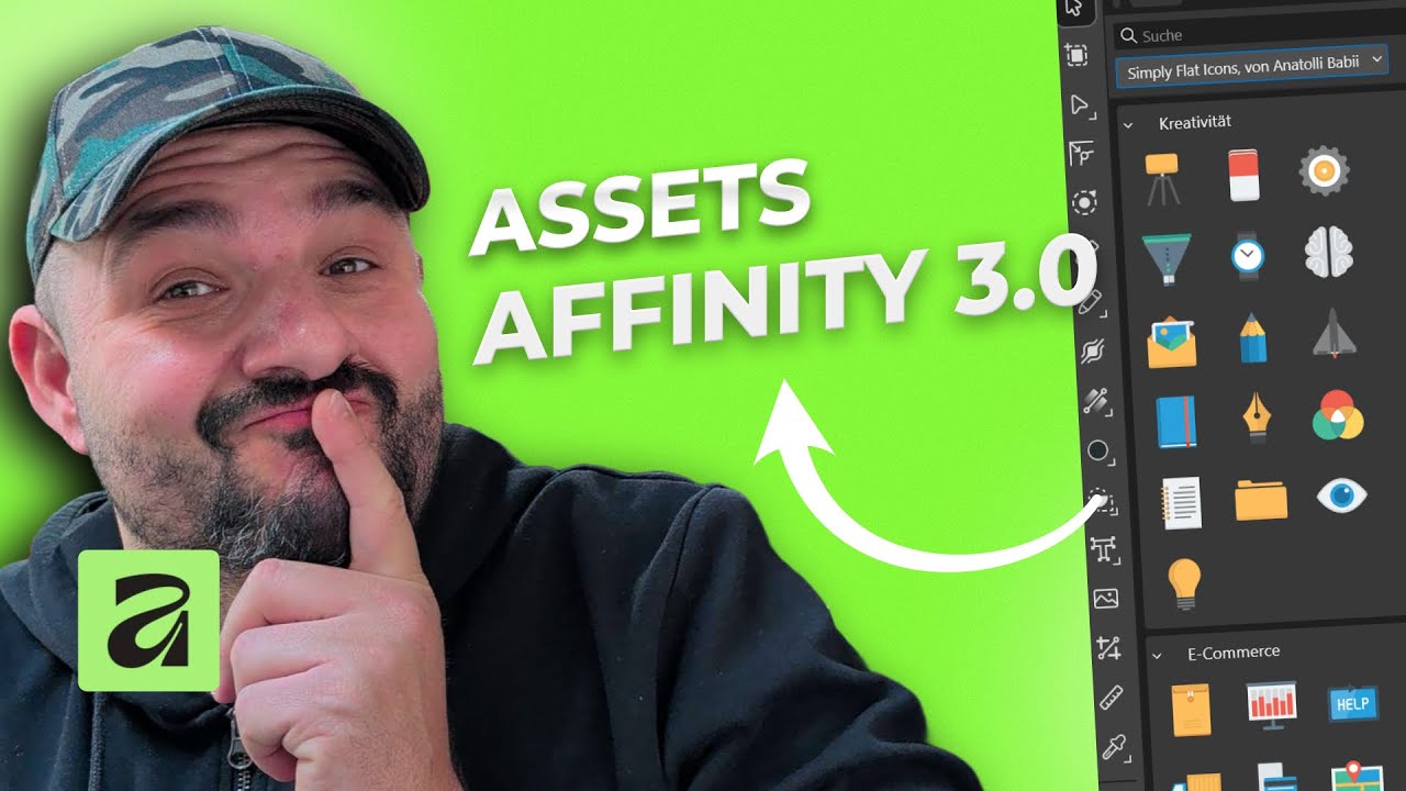 Wo speicher ich meine Assets in Affinity 3.0