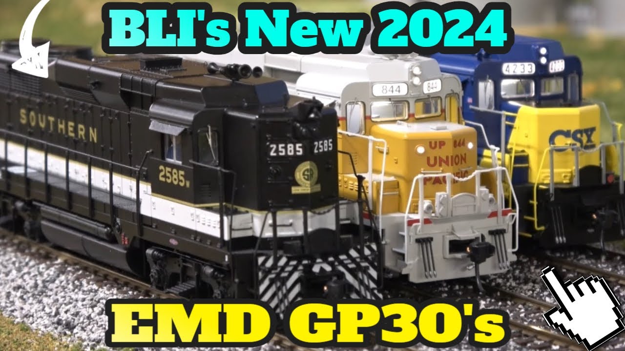Обзор нового EMD GP30 от Broadway Limited с Paragon 4 и DCC/DC! BLI 4 Axle Power! Новинка 2024 года!