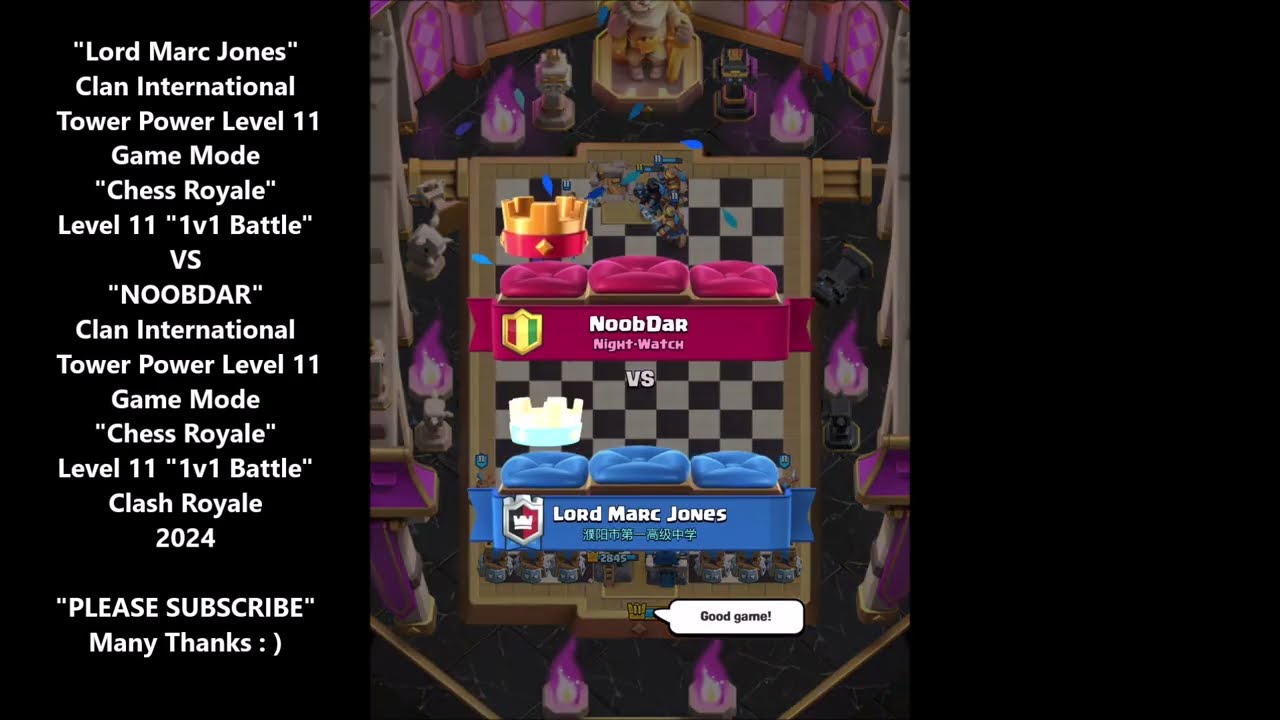 Clash Royale Lord Marc Jones vs NOOBDAR 