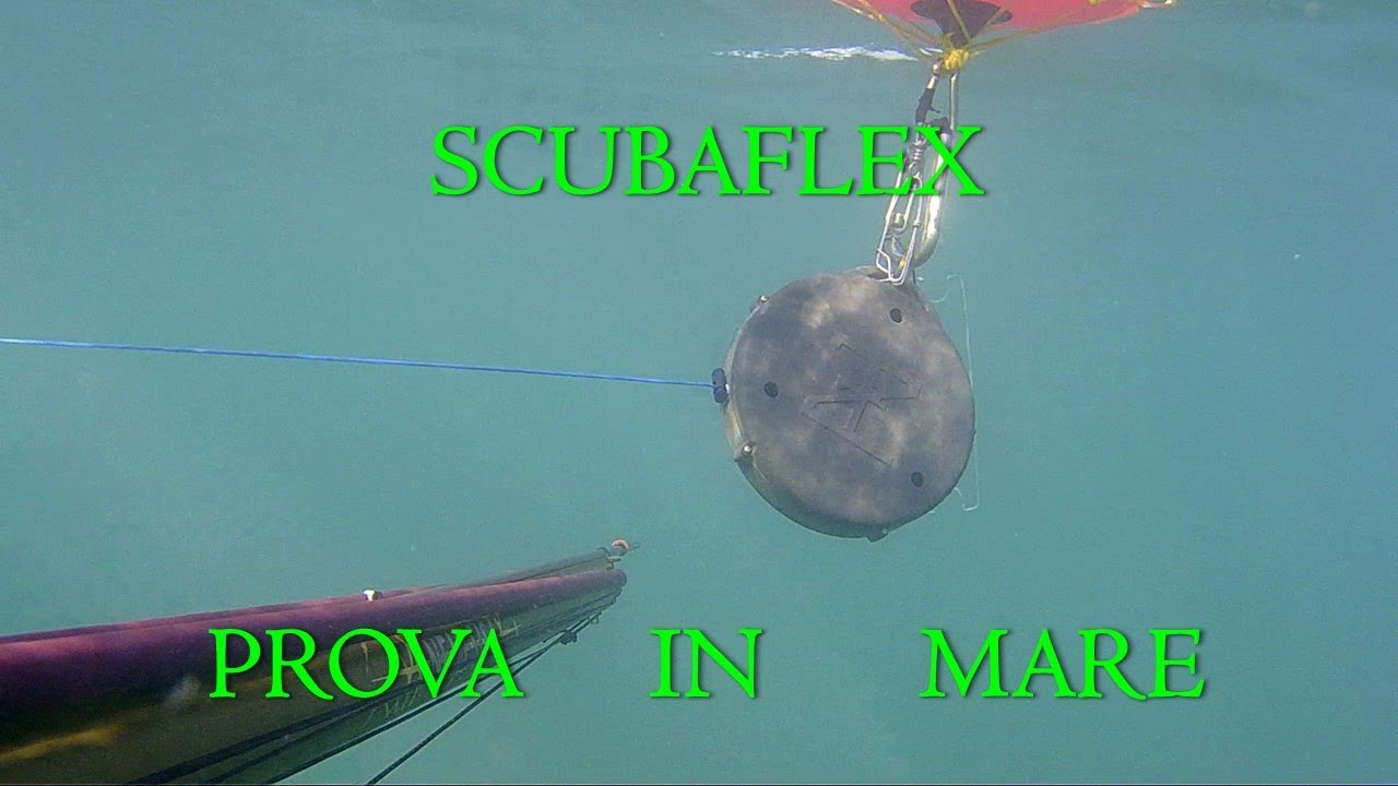 pescasub - Avvolgi sagola Scubaflex  TEST in mare  - Sea Test
