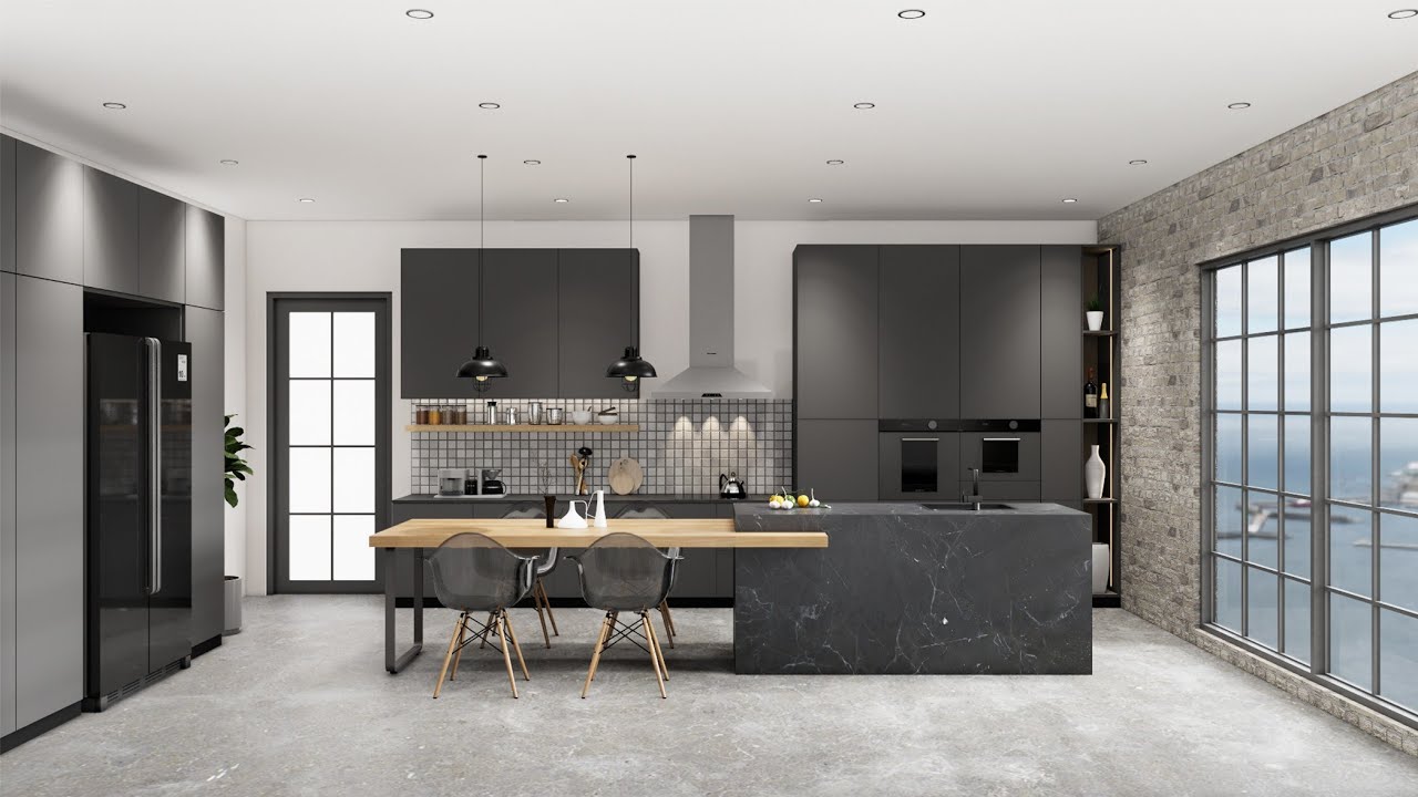 Sketchup interior design ( make a kitchen and enscape rendering )