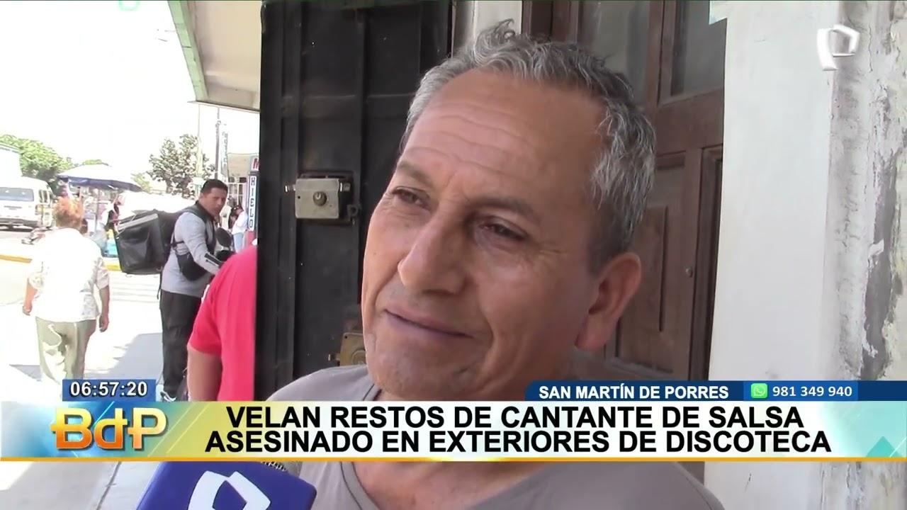 Cantante de salsa es asesinado a balazos tras show en una discoteca en SMP