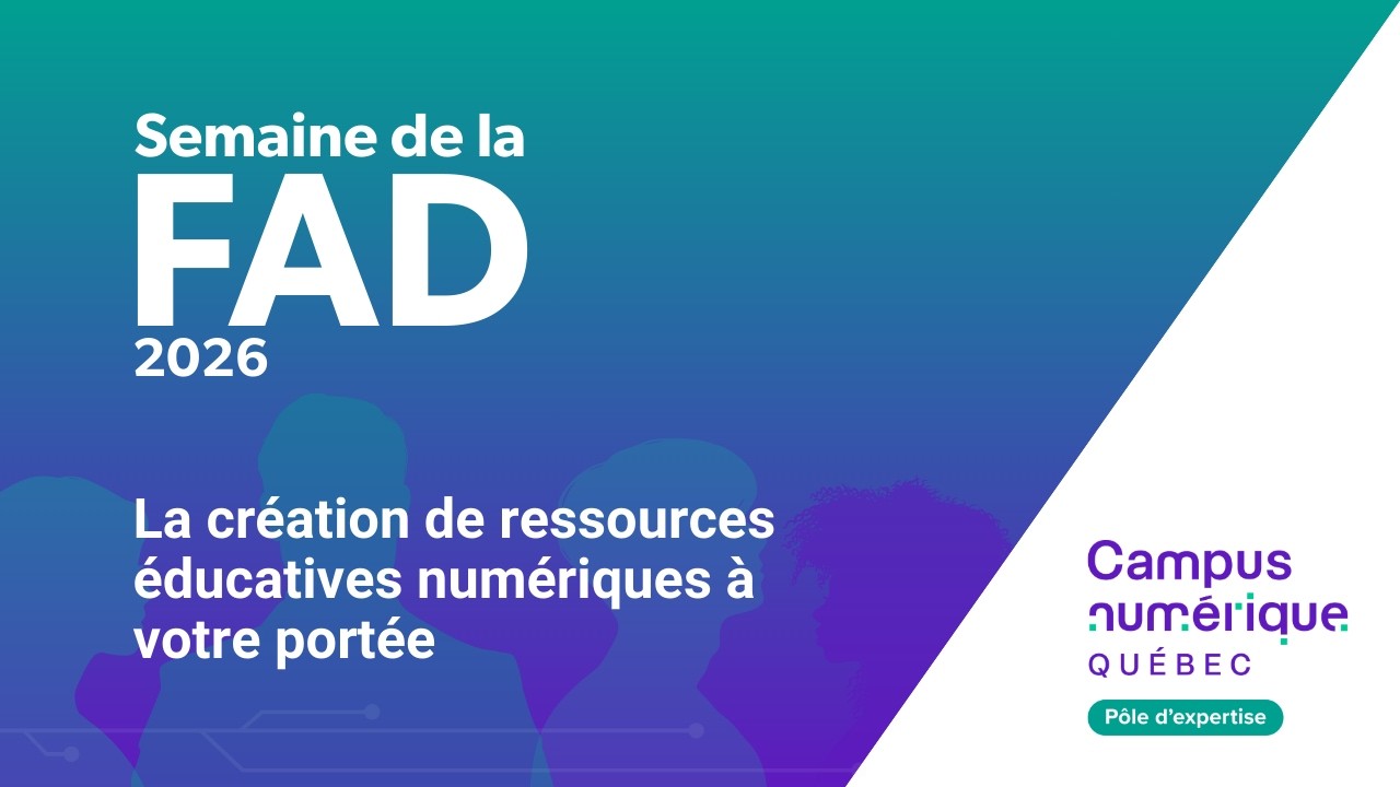 La création de ressources éducatives numériques à votre portée
