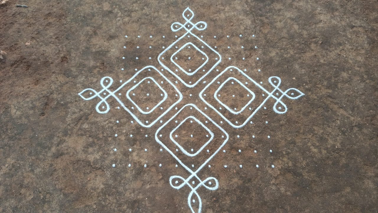 Margazhi kolam series | 15 x 1 dots big kambi kolam | Dhanur madham sikku kolam | SathyaSelva Arts