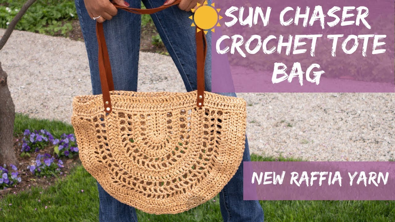 DIY Crochet Market Bag. Sun Chaser Crochet Tote Bag