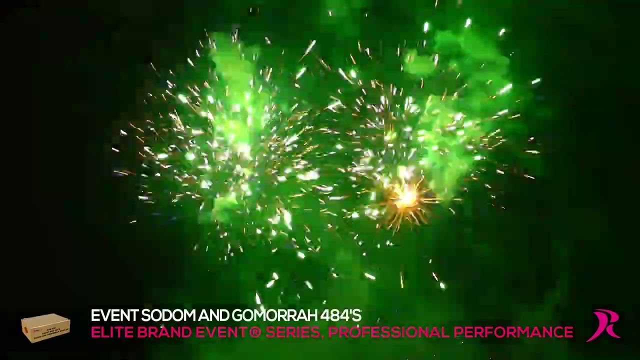 Event Sodom and Gomorrah 484-Schuss-Feuerwerkverbund von Geisha-Rubro