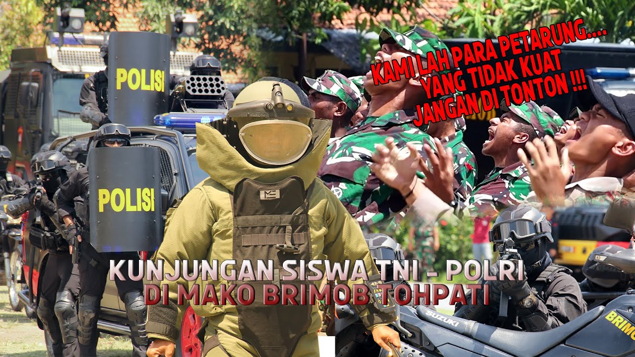 KUNJUNGAN SISWA TNI POLRI KE MARKAS KOMANDO BRIMOB TOHPATI
