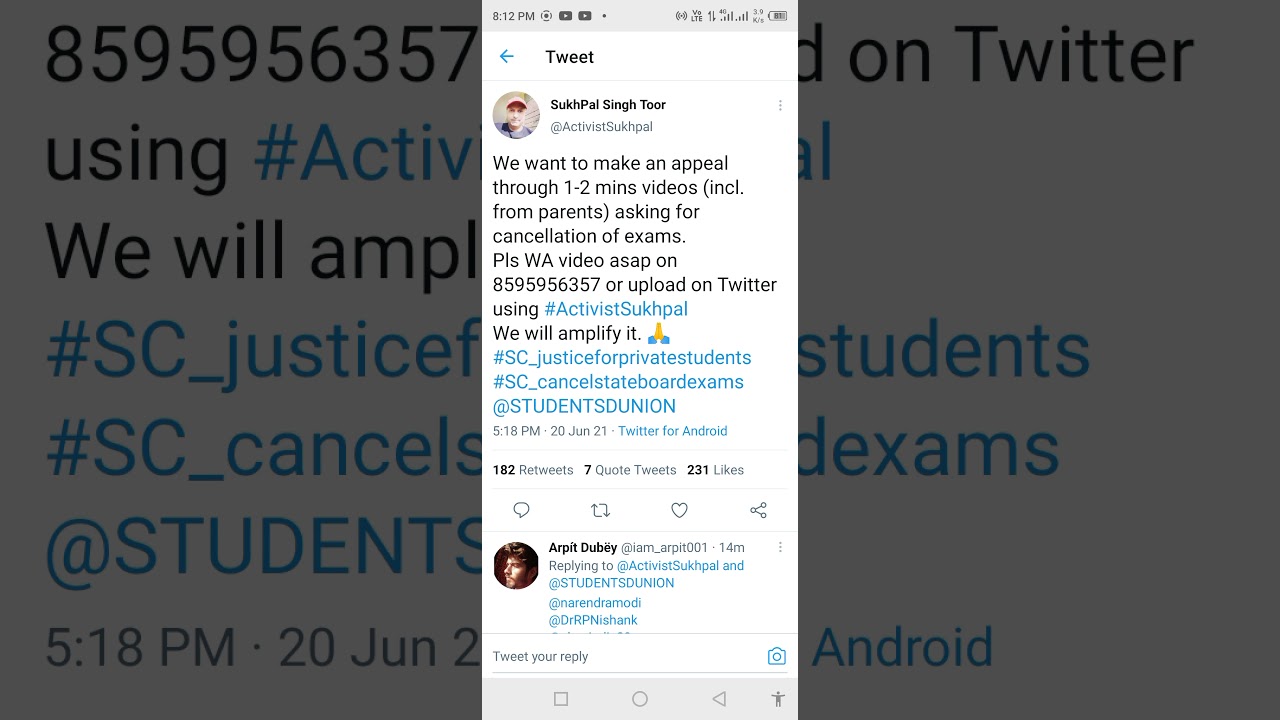 Cbse Private Candidates Improvement compartment essential repeat : Upload 1-2 minute video