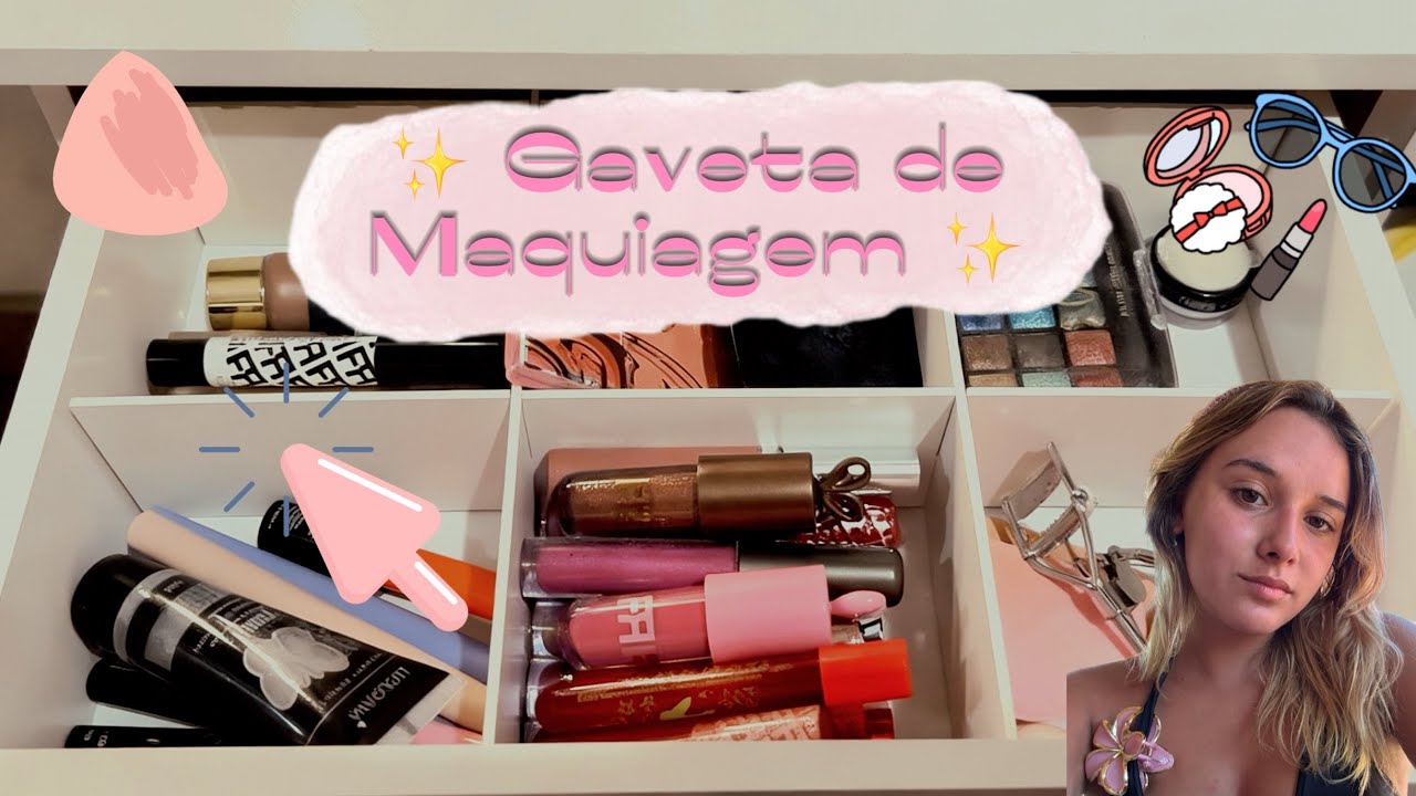 Mini Vlog Organizando Gaveta De Maquiagem 💄💋