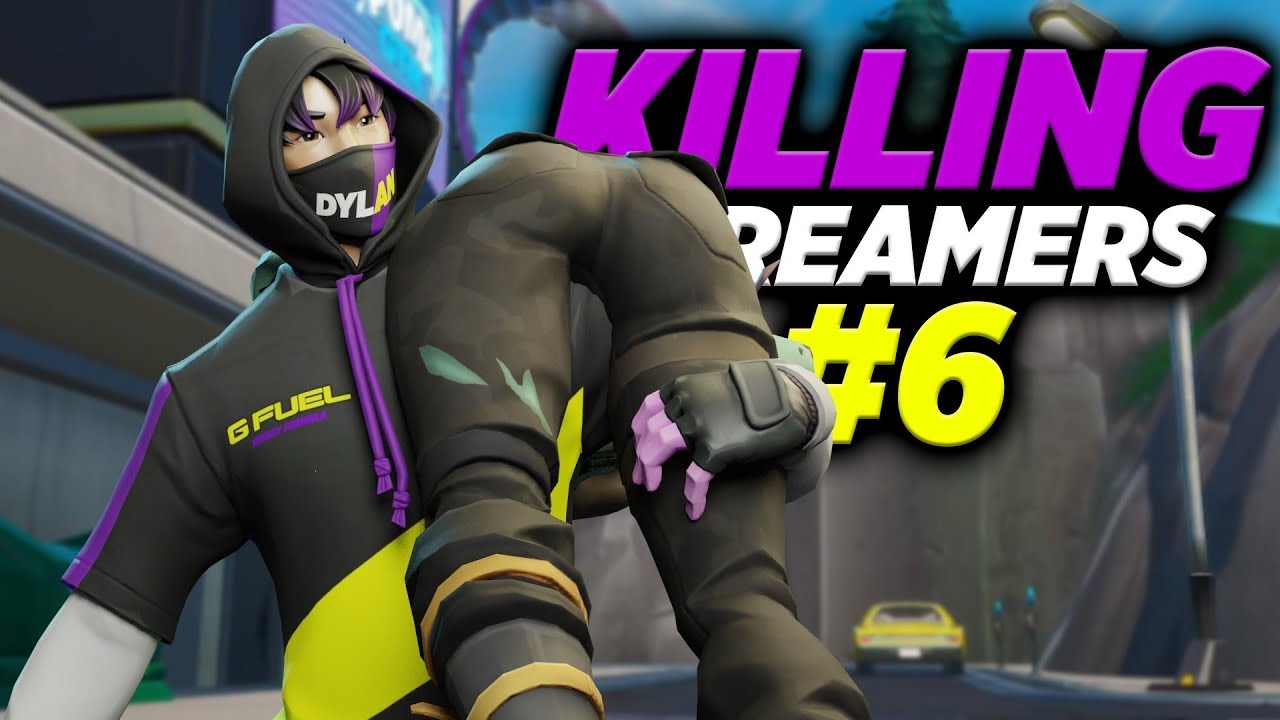 Killing Twitch Streamers #6 (with reactions) - Fortnite Battle Royale