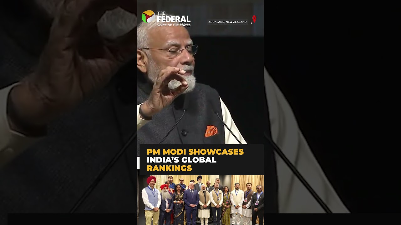 PM Modi highlights India&rsquo;s global growth story at Auckland event | #shorts