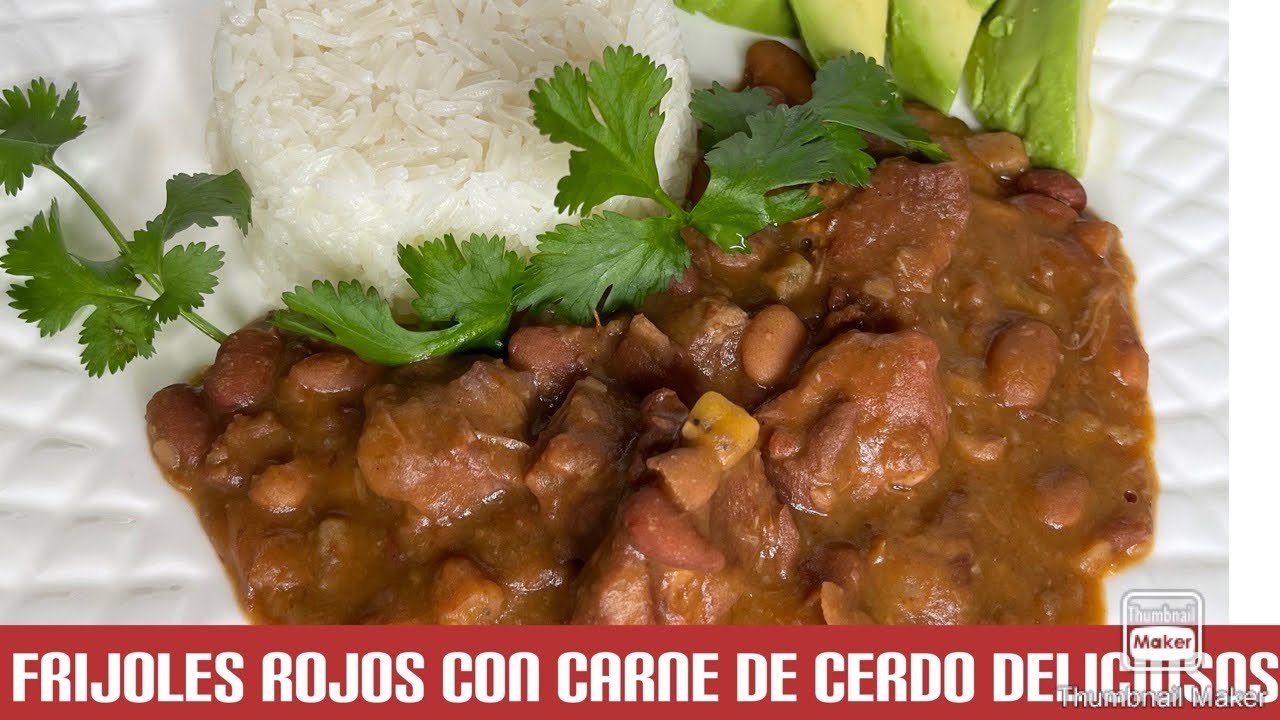 Frijoles Rojos Con Carne De Cerdo Deliciosos