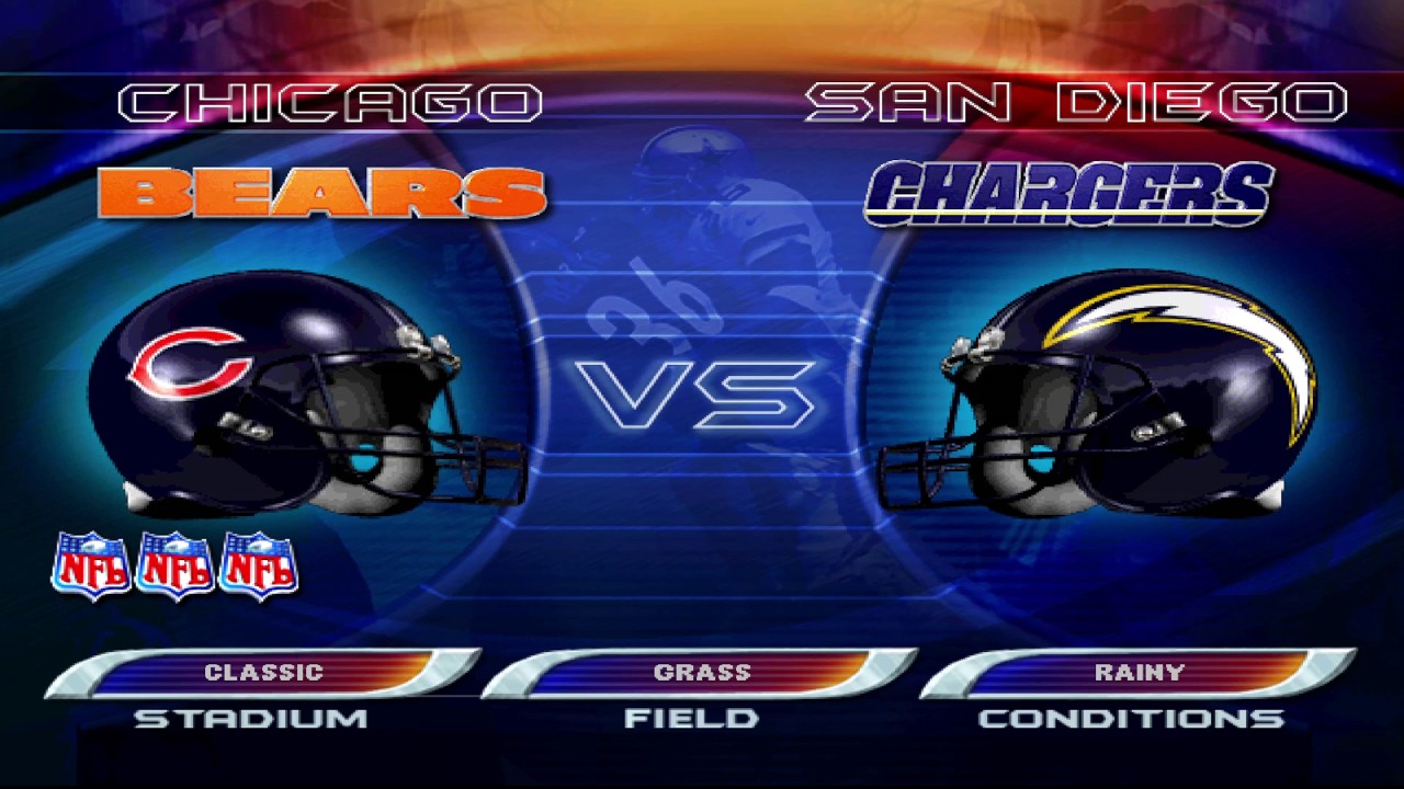 NFL BLITZ 2K1 [DC] BEARS VS CHARGERS | 4K 60FPS Ultra High Graphic