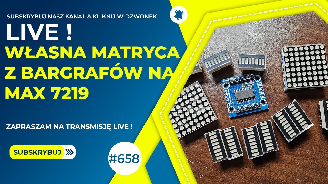 MOD: Analizator Widma na Sterydach! | MAX7219 + 8x Bargraf LED [L/658]