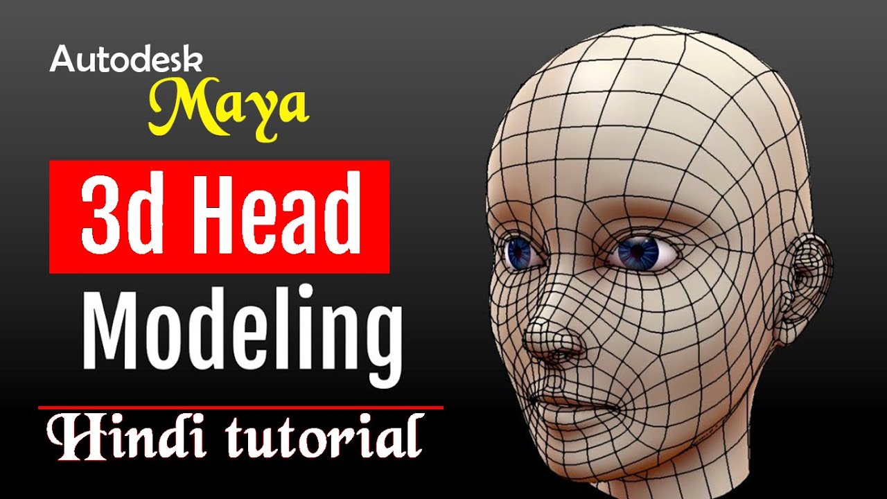 Head Modeling Tutorial Part1 In Hindi [ Face modeling ] #Low Poly Game Character Modeling #Learn.
