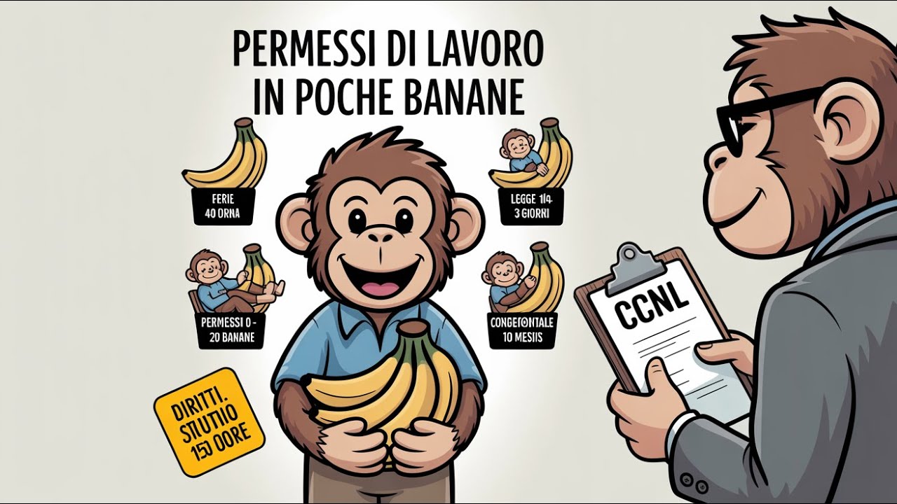 🍌 Tutti i tuoi diritti spiegati in banane: ferie, permessi, 104 e congedi!