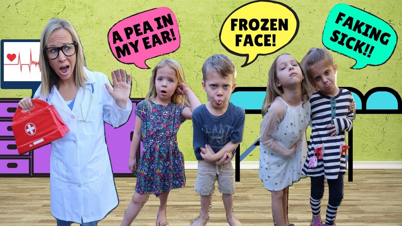 TOY DOCTOR Cures a Friend's Funny Face