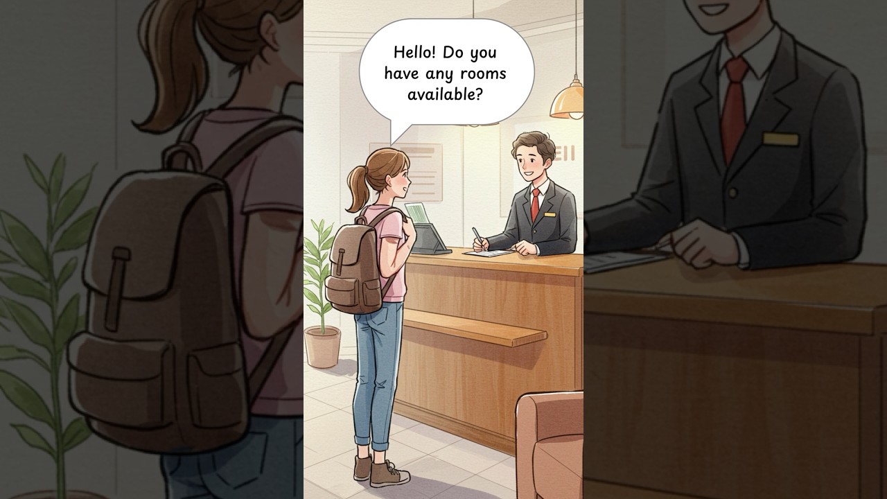 🏨 Asking About Hotel Room Availability &ndash; English for Travelers &ndash; Easy English for Everyday #english