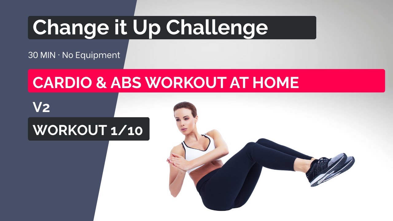 30 Min Beginner Cardio & Abs Workout at Home | No Equipment workout