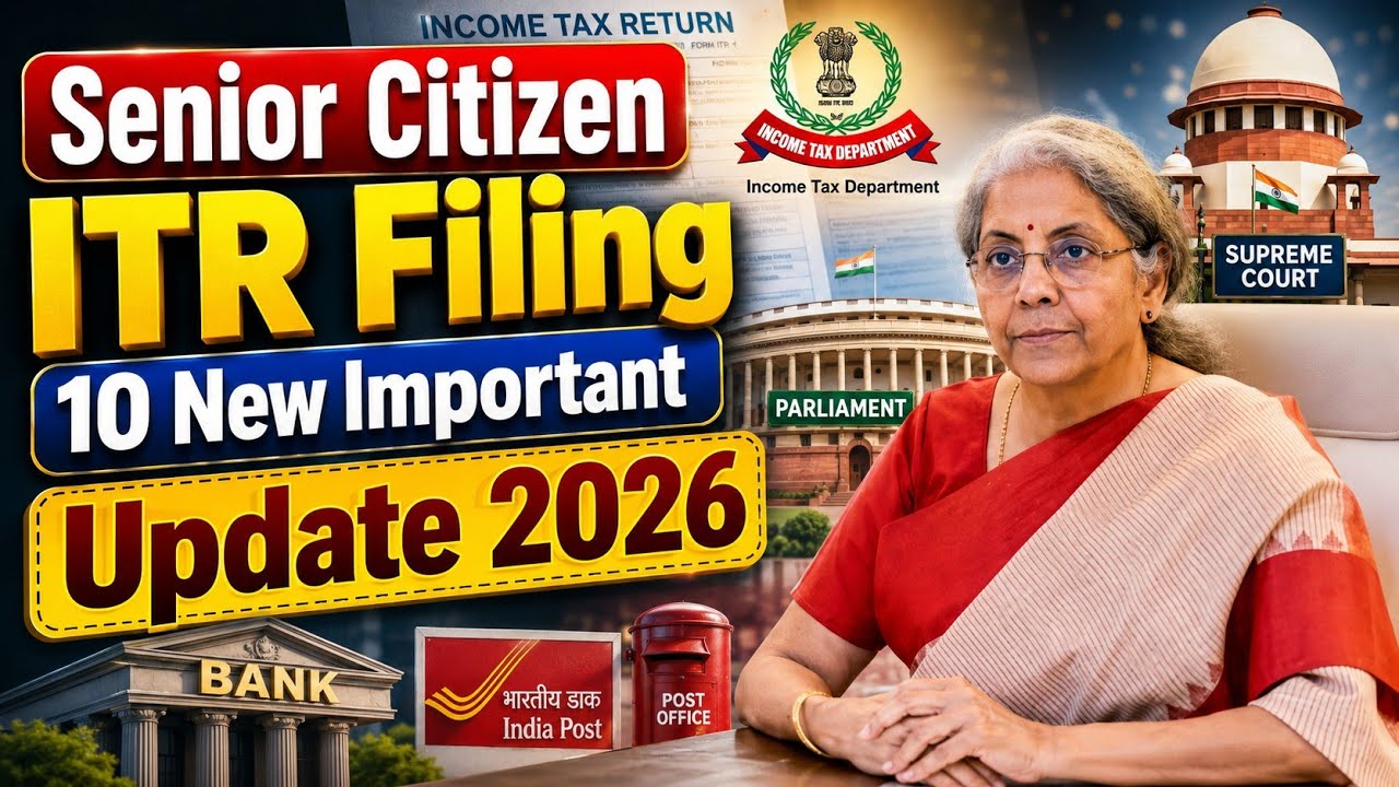 Senior Citizen ITR Filing 10 New Important Update 2026 !! New Income Tax Return Filing FY 2025-26 !!