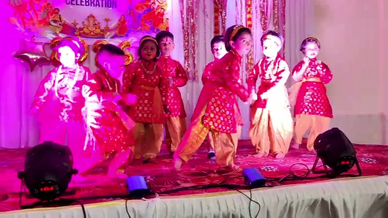 school annual day dance performance | kid's dance 🩰 first stage performance 