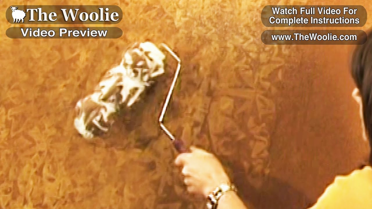 Техника покраски тряпичным валиком Short Clips от The Woolie (Как красить стены) #FauxPainting