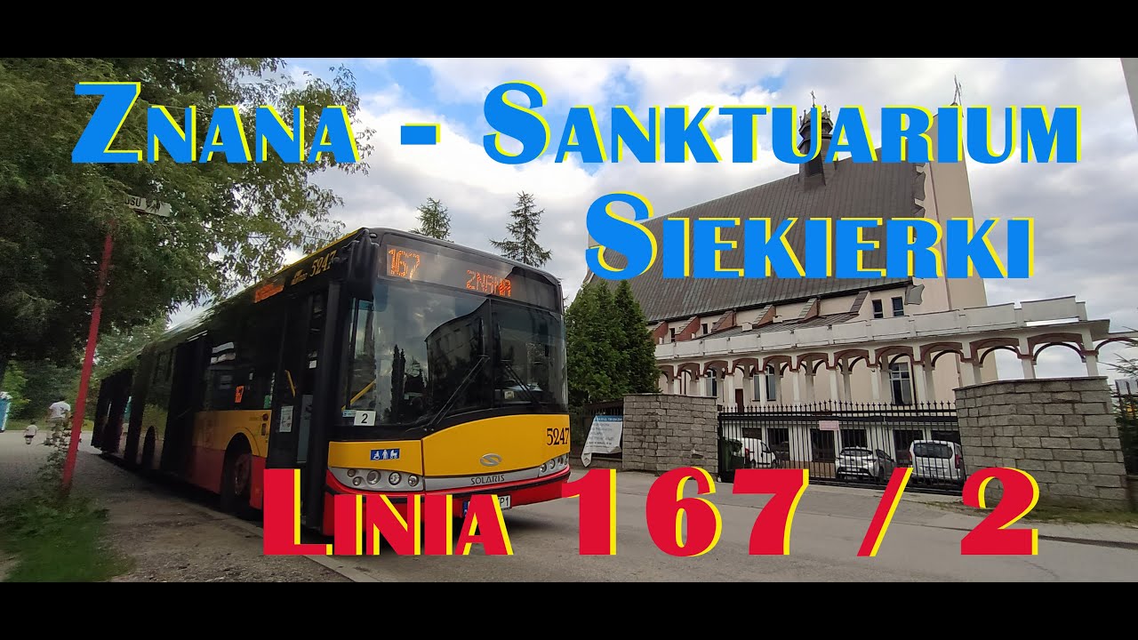 HD Cabview linia autobusowa 167 - wieczorny przejazd po ulicach miasta, ZTM Warszawa