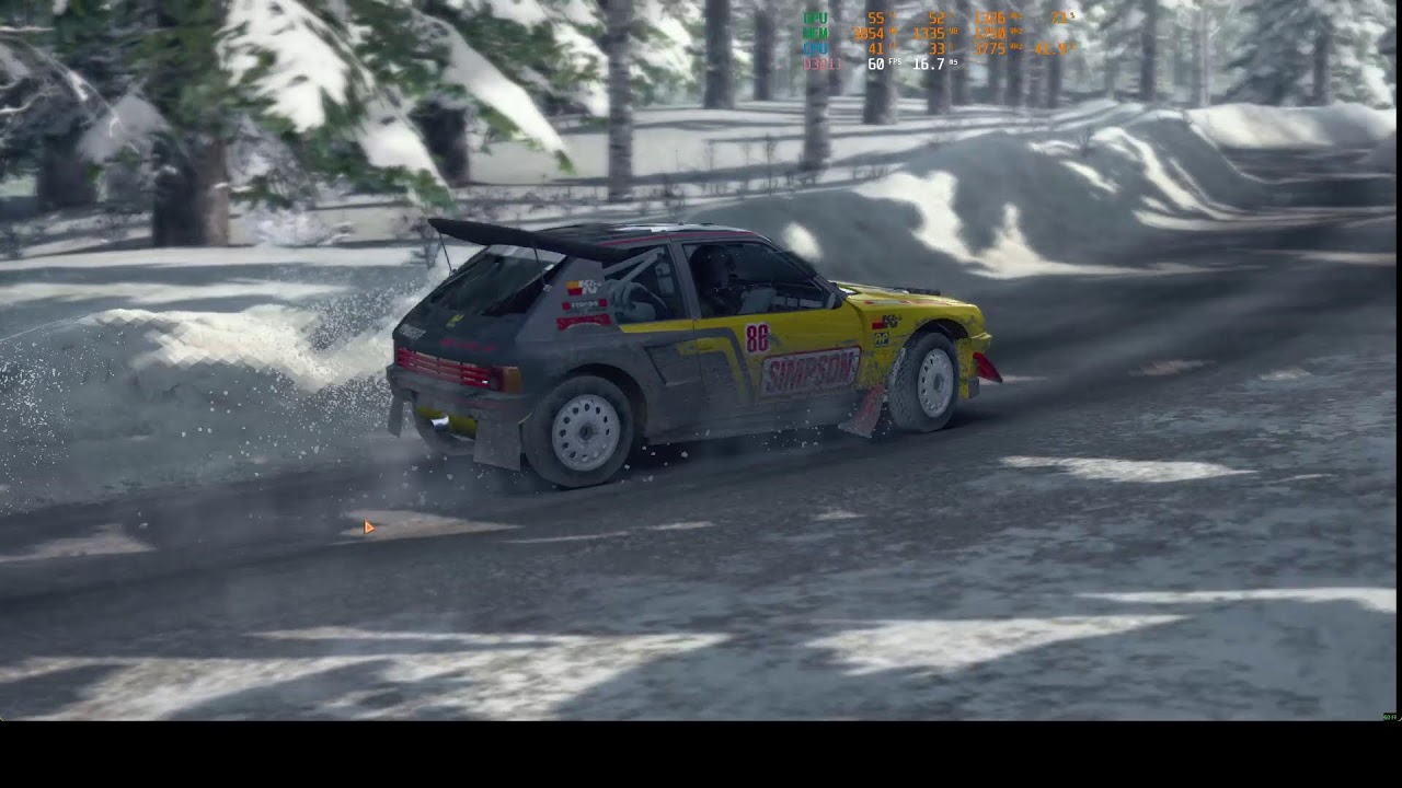 Sunny first person  Sweden Rally AMD RX560 Eibachi