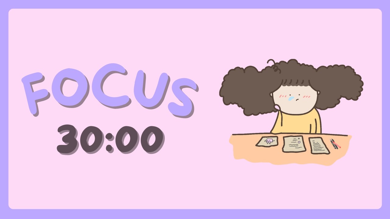 effort compounds daily 💪 1-hour focus | pomodoro 30x2 | 5min break | study with me