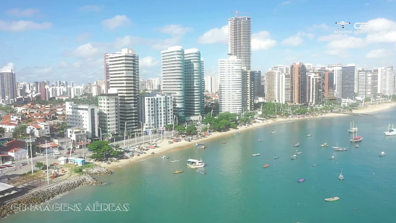 VEJA COMO FICOU A BEIRA MAR DE FORTALEZA PONTA A PONTA - 19.05.2022 IMAGEM DE DRONE FILMADO EM 4K