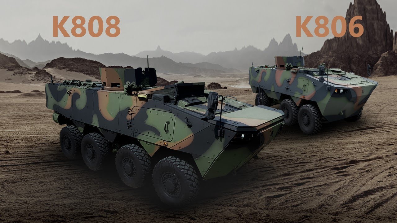 Hyundai Rotem К808 и К806 &mdash;Южнокорейские бронетранспортёры.
