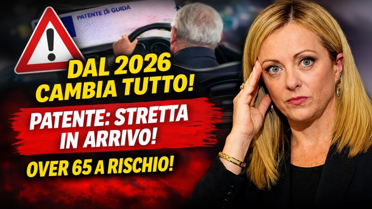 Da Aprile 2026 Cambia Tutto per la Patente | Over 65 Attenzione – INPS Lancia l’Allarme