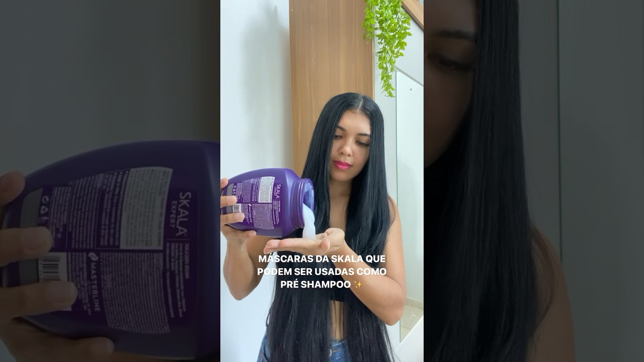 PONTAS CHEIAS? USE PR&Eacute;-SHAMPOO #shorts