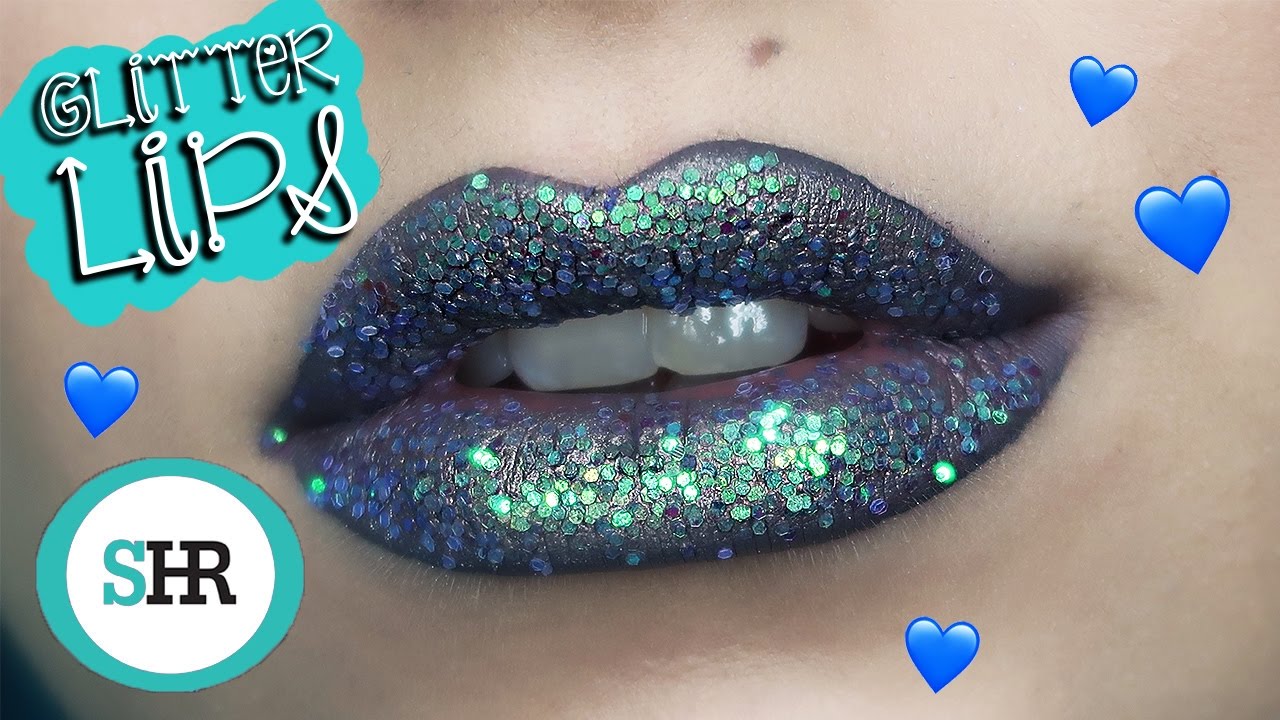 SILVER HOLOGRAPHIC GLITTER LIPS!