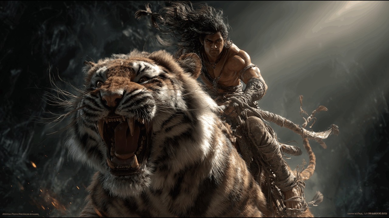Classic Martial Arts Film: Shaolin Disciple Battles A Tiger At Night, Becomes A Tiger-Slayer Hero