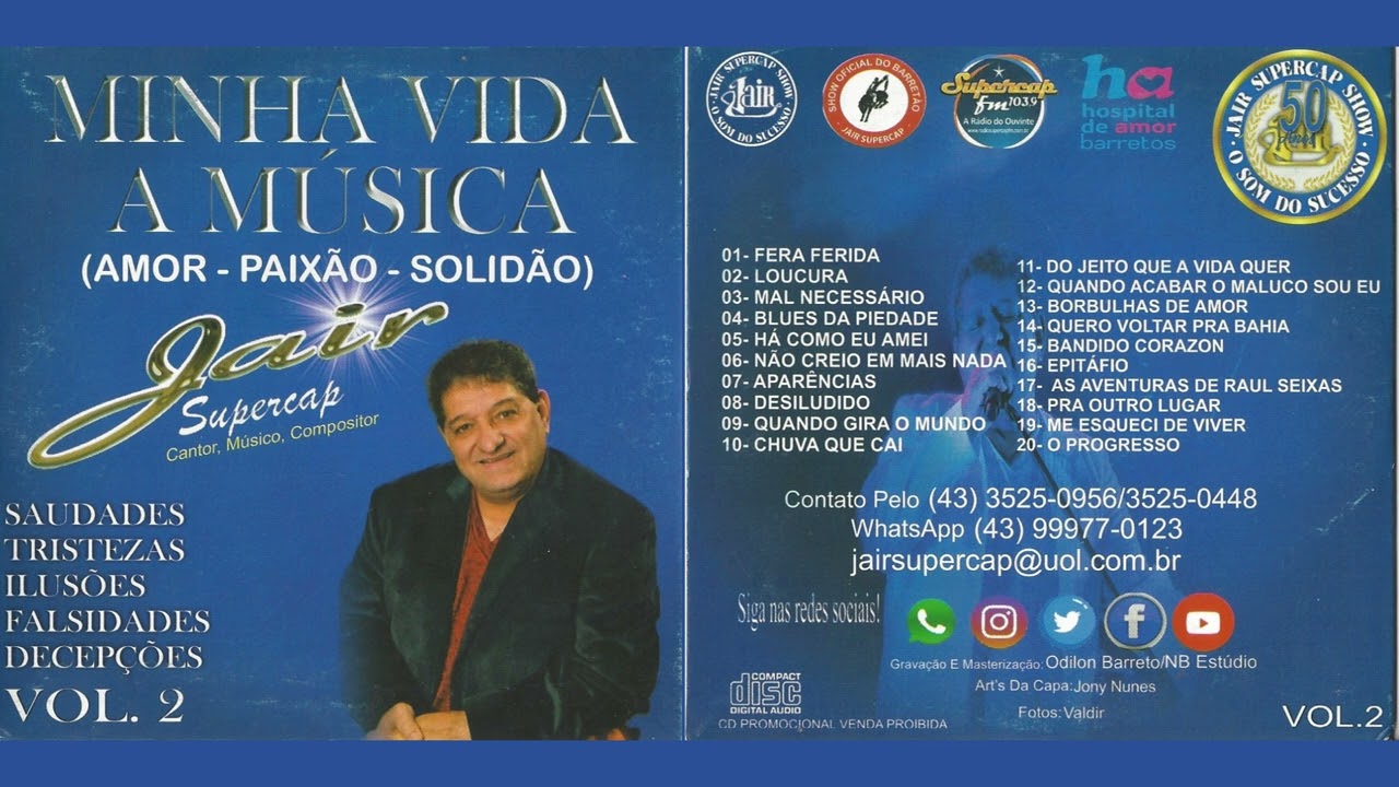 01 - FERA FERIDA - JAIR SUPERCAP | VOL 2 MINHA VIDA A MUSICA