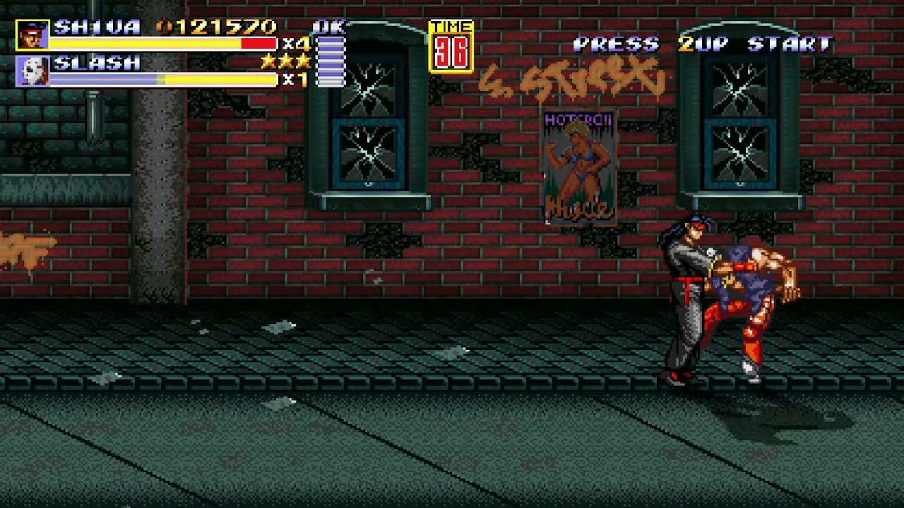 Streets of Rage Remake V5.2 - Shiva playthrough #1 (Mania/1CC/SoR 1 route)