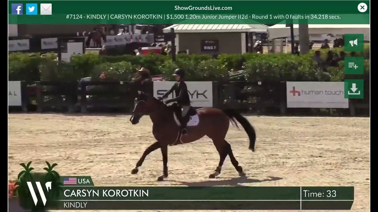 Kindly & Carsyn Korotkin 1.20 Junior Jumper II2d WEF 7, 2026