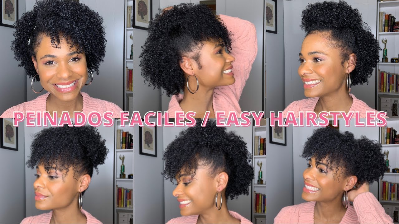 Peinados Fáciles y Rápidos Para Cabello Corto Afro/Rizado