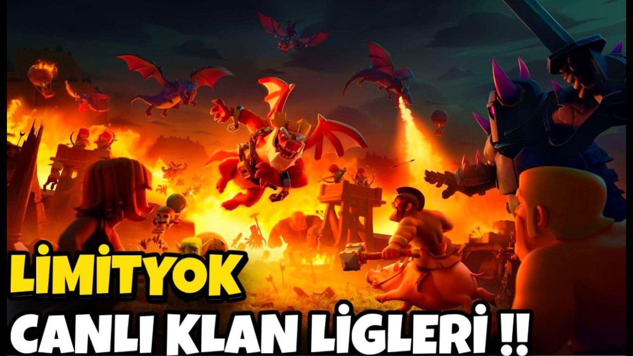 🔴 LİMİTYOK KLAN LİGLERİ 3. GÜN !!  Clash of Clans