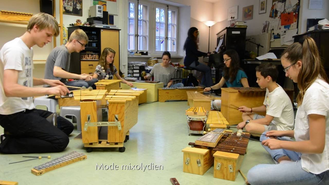 M&eacute;lodie en deux modes anciens (mixolydien et dorien) - Education musicale Nicole Coppey
